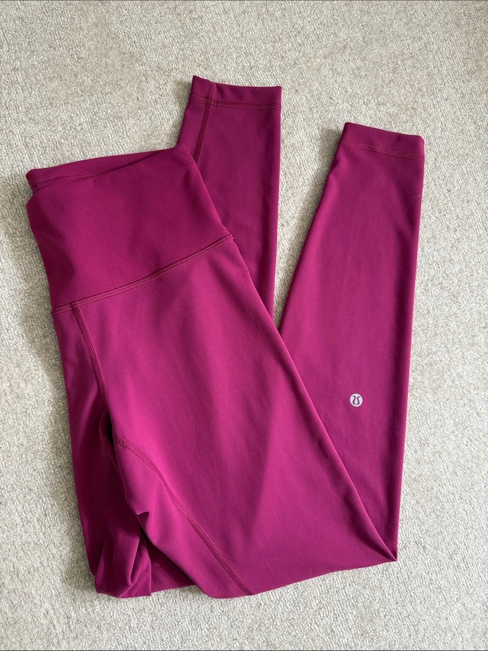 Lululemon Magenta High-Waist Leggings